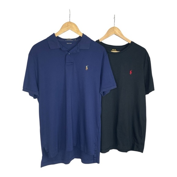 Polo Ralph Lauren Other - Polo by Ralph Lauren Men's Blue Polo and Black  T - Shirt L